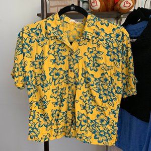 Vans Matching Yellow Hawaiian Set